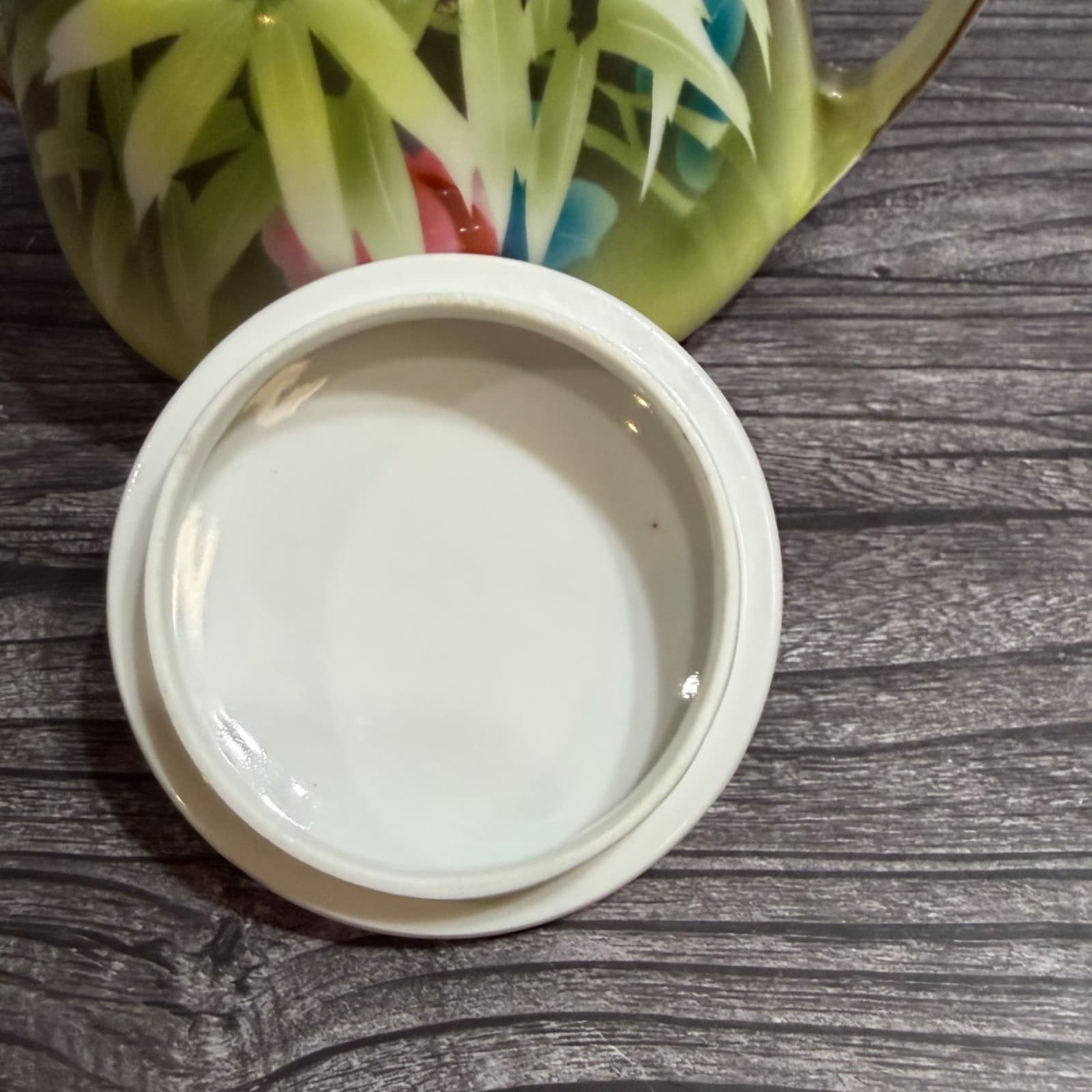 Hand-Painted Meito China VTG Porcelain Cream & Sugar Set Bamboo & Floral Design - Thumbnail 15