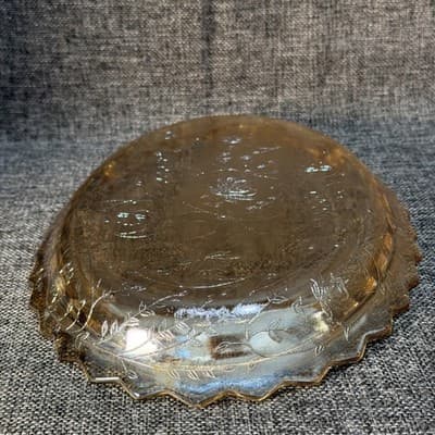 Vintage Jeannette Glass Co. Floragold Louisa Oval Serving Platter ~ 12 in. - Thumbnail 12