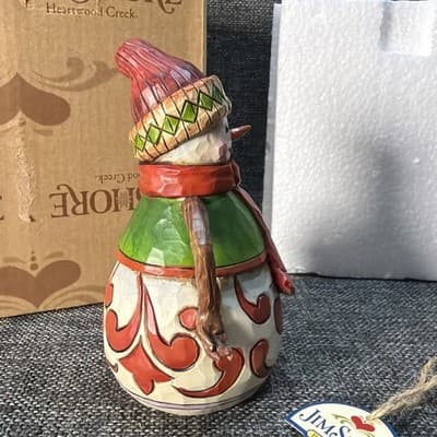 Jim Shore Heartwood Creek Snowman “Snowball Fight, Anyone?” 4027715 Christmas - Thumbnail 5