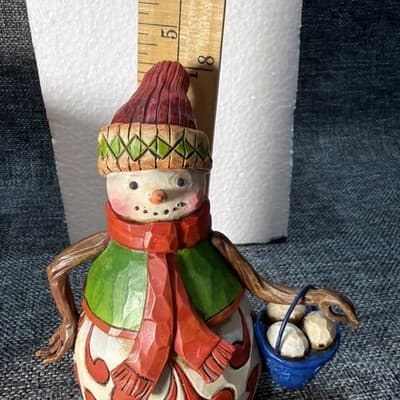 Jim Shore Heartwood Creek Snowman “Snowball Fight, Anyone?” 4027715 Christmas - Thumbnail 13