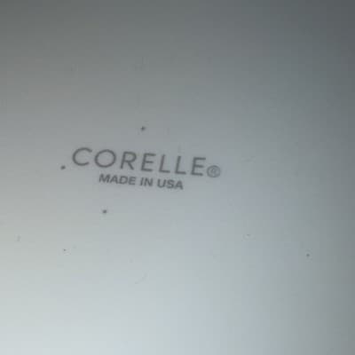 4 Corelle Timber Shadows 9” Square Dinner Lunch Salad Plates Black Gray Trees - Thumbnail 6