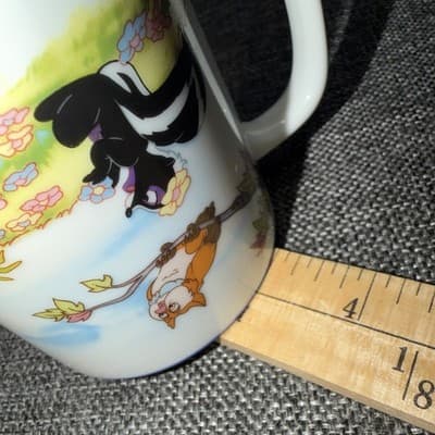 Vintage Bambi Disneyland Walt Disney World Mug Thumper Flower Japan Coffee Tea - Thumbnail 8