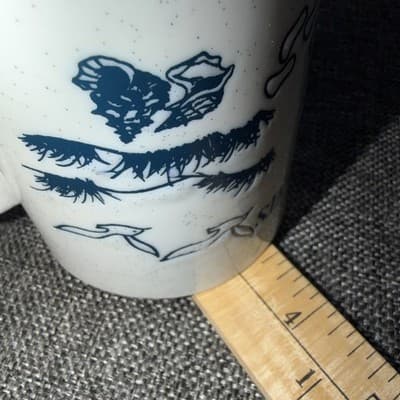 Mug Footprints In The Sand Inspirational Coffee Cup Blue Imprint Jesus Christian - Thumbnail 6
