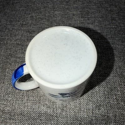 Mug Footprints In The Sand Inspirational Coffee Cup Blue Imprint Jesus Christian - Thumbnail 5