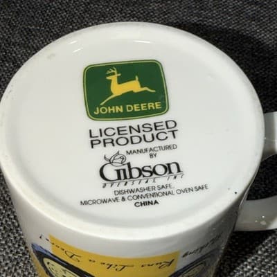 John Deere Tractor Coffee Cup Mug Licensed Gibson Dishwasher Microwave safe - Thumbnail 6