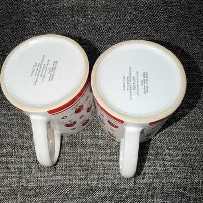 M&M's Red M&M Graphic Coffee Mug Set Of 2 Character Coffee Tea Cup Vintage - Thumbnail 9