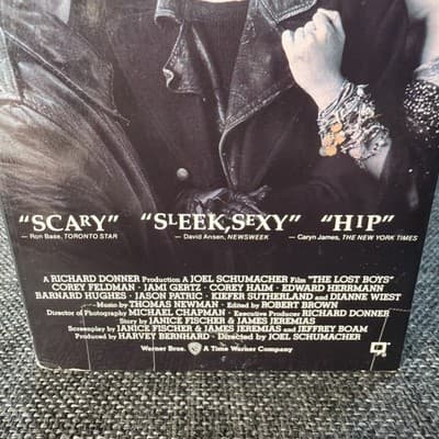 The Lost Boys 1991 Green Stripe VHS Horror Warner Bros Cory Haim Rental Copy - Thumbnail 2