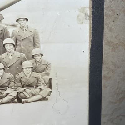 Vintage 1943 WW2 Panoramic Yard Long Photo Of Army Battalion Fort Sill Oklahoma - Thumbnail 5
