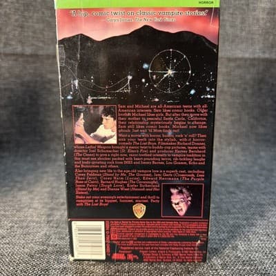The Lost Boys 1991 Green Stripe VHS Horror Warner Bros Cory Haim Rental Copy - Thumbnail 6