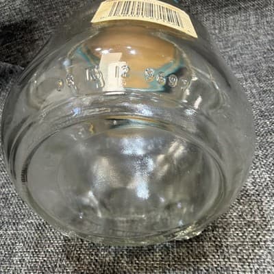 Vintage Glass Skippy Peanut Butter Teddy Bear Jar - 48 Oz 7.5 Inches Tall Blue - Thumbnail 8