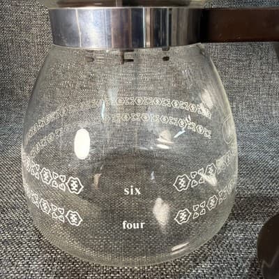 Vintage Melitta 6 Cup Pour Over Cone Filter Cup Coffee Maker With Glass Carafe - Thumbnail 2