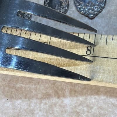 7 Pcs Pfaltzgraff HEIRLOOM REMEMBRANCE BETHANY Stainless Silverware Serving Set - Thumbnail 11
