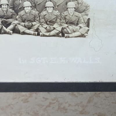 Vintage 1943 WW2 Panoramic Yard Long Photo Of Army Battalion Fort Sill Oklahoma - Thumbnail 11