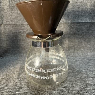 Vintage Melitta 6 Cup Pour Over Cone Filter Cup Coffee Maker With Glass Carafe - Thumbnail 7