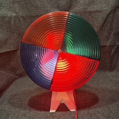 Vintage Motorized Color Wheel Adjustable Works Multi Color Christmas Tree Light - Thumbnail 10
