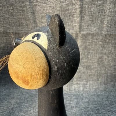 Laurids Lonborg Denmark Wooden MOUSE CAT Figurine Vintage MCM Carved Teak Danish - Thumbnail 8