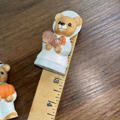 Collectible Thanksgiving Bears By Homco Set Of 4 #5312 Pilgrims And Indians NOS - Thumbnail 9