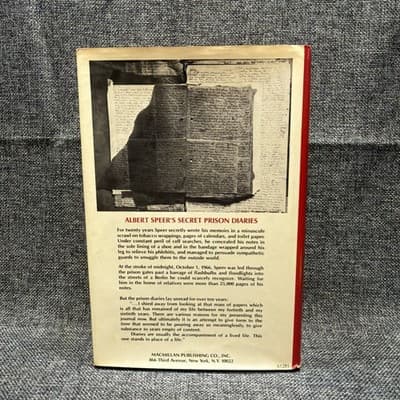 Spandau: The Secret Diaries by Albert Speer 1976 Hardcover - Thumbnail 5