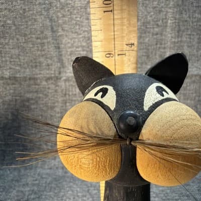Laurids Lonborg Denmark Wooden MOUSE CAT Figurine Vintage MCM Carved Teak Danish - Thumbnail 17