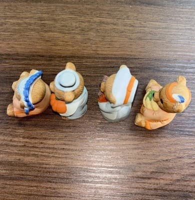 Collectible Thanksgiving Bears By Homco Set Of 4 #5312 Pilgrims And Indians NOS - Thumbnail 6