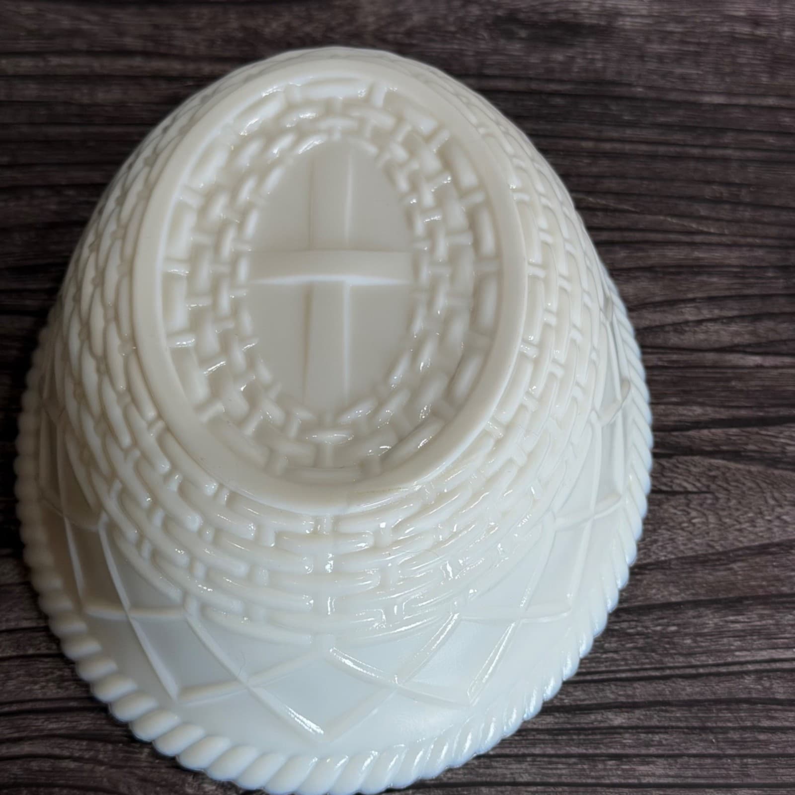 Milk Glass Hen On Nest Westmoreland Covered Dish Vintage White Red HON - Thumbnail 12