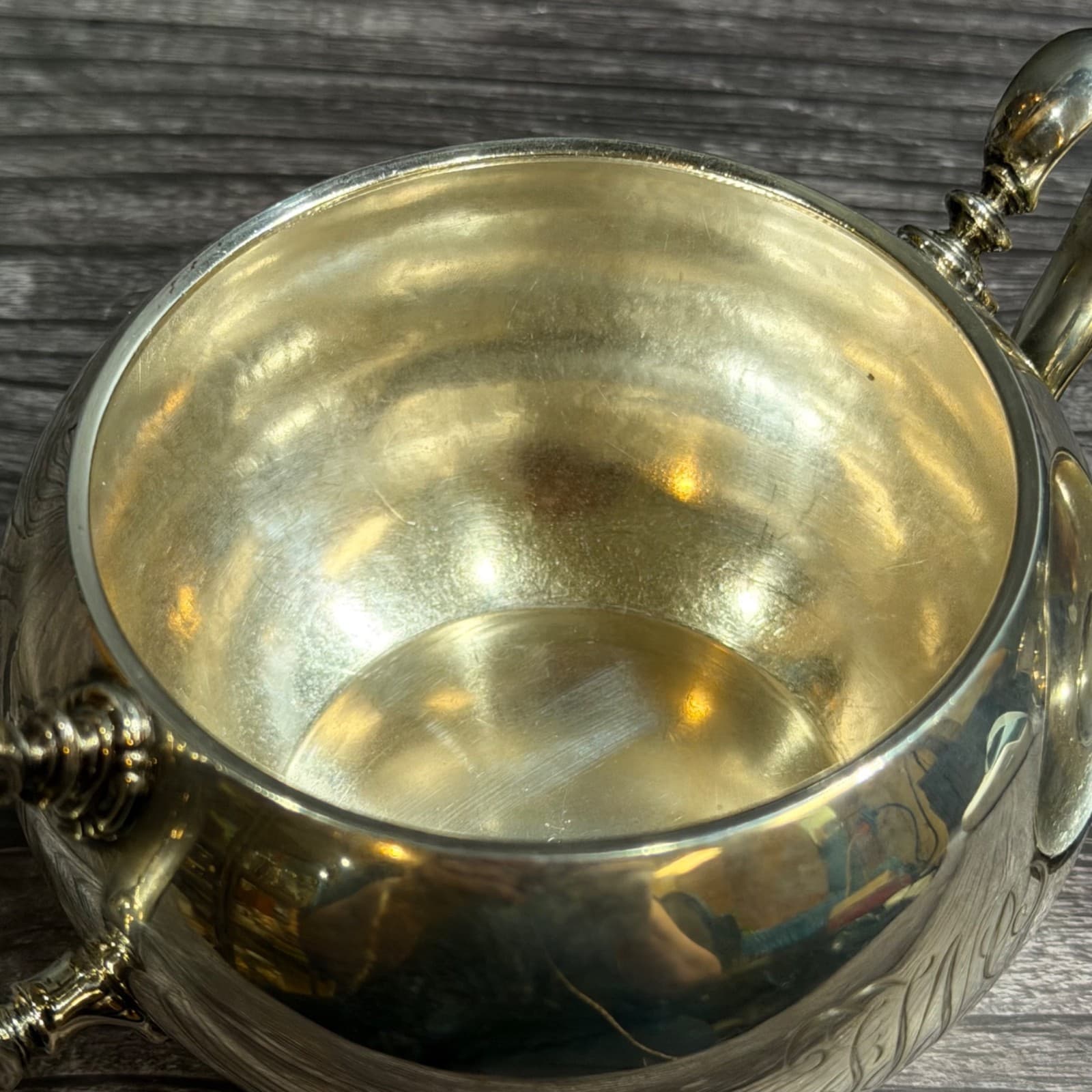 Tiffany & Co. Sterling Silver Cream & Sugar Set With Monogram 2 Gills Antique 18 - Thumbnail 14