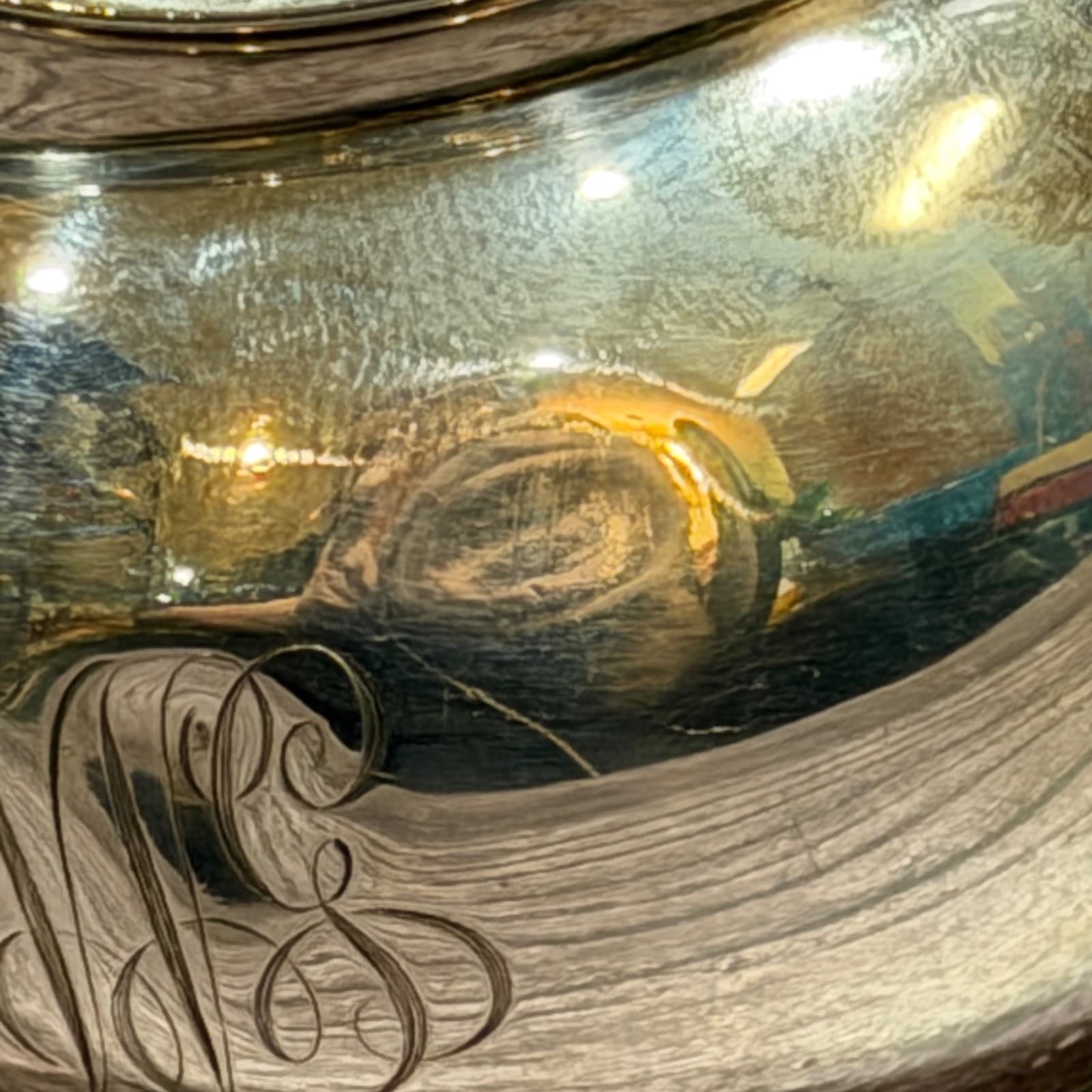 Tiffany & Co. Sterling Silver Cream & Sugar Set With Monogram 2 Gills Antique 18 - Thumbnail 4