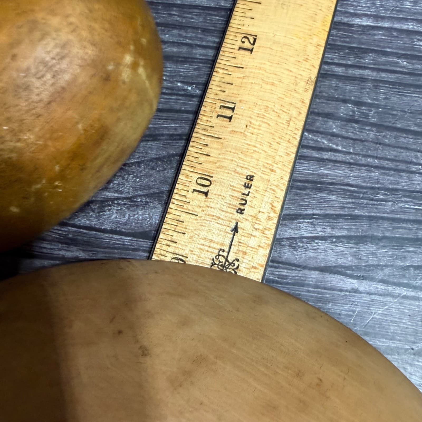 Antique Hand Carved Wooden Bowl & Fruit Set - Vintage Decorative Display Piece - Thumbnail 18