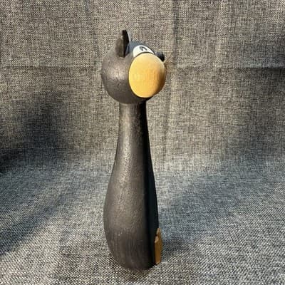 Laurids Lonborg Denmark Wooden MOUSE CAT Figurine Vintage MCM Carved Teak Danish - Thumbnail 13