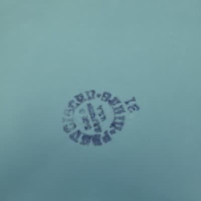 Vintage Franciscan El Patio Aqua 12" Chop Plate Platter Gladding McBean 1940s - Thumbnail 6