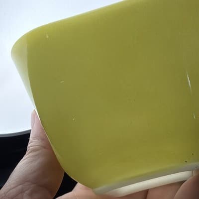 Vintage Pyrex Refrigerator Dish #501-B with Lid 1-1/2 Cup Yellow EUC No Chips - Thumbnail 11