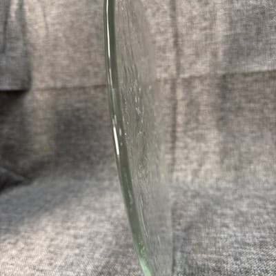 Kosta Boda Style Double Grapes Round 11" Cheese Plate platter Art Glass Sweden - Thumbnail 4