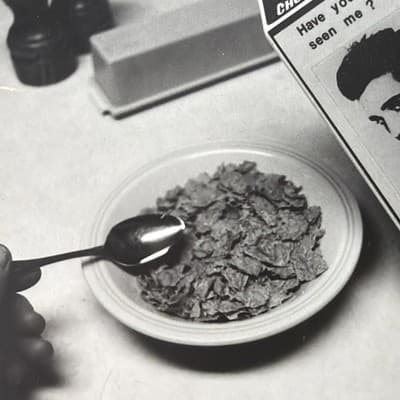 R. Gallup Signed Matted Photo Print Elvis Presley on Milk Carton Vintage Art - Thumbnail 4
