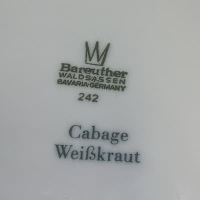 Bareuther Waldsassen Appetizer Salad Plates 7.75" Cabbage Weilbkraut Kitchen - Thumbnail 10