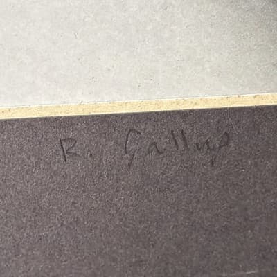 R. Gallup Signed Matted Photo Print Elvis Presley on Milk Carton Vintage Art - Thumbnail 2