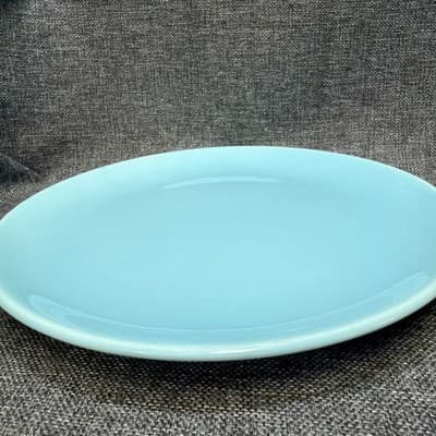 Vintage Franciscan El Patio Aqua 12" Chop Plate Platter Gladding McBean 1940s - Thumbnail 4