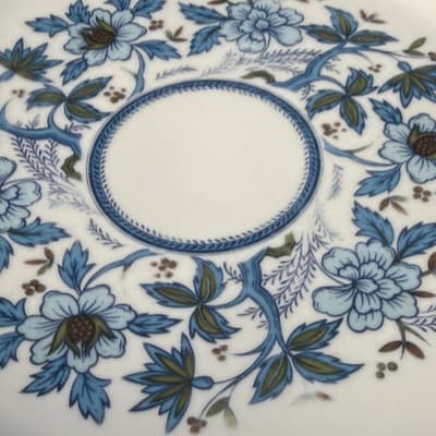 Noritake Progression Blue Moon Floral 9022 6 3/8" Bread & Butter Plates Set of 8 - Thumbnail 3