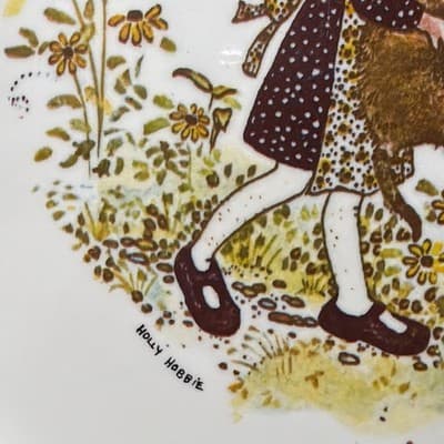 Holly Hobby Cat "Happiness is Having Someone to Care For" Dinner Plate Green - Thumbnail 5