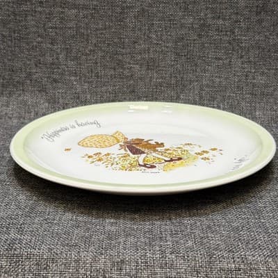 Holly Hobby Cat "Happiness is Having Someone to Care For" Dinner Plate Green - Thumbnail 7