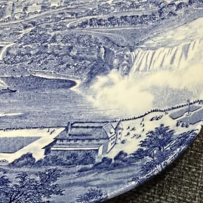 Niagara Falls J.&G. Meakin England 7” Vintage Souvenir Trinket Tray Square Plate - Thumbnail 2