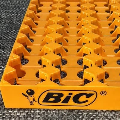 1 BIC Lighter Display Tray / Holder, ORANGE for 50 ct display Flickyourbic .com - Thumbnail 2