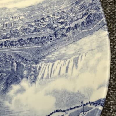 Niagara Falls J.&G. Meakin England 7” Vintage Souvenir Trinket Tray Square Plate - Thumbnail 4
