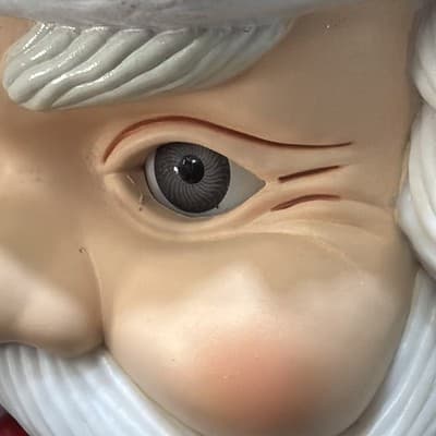 Vintage Light up Talking Musical Santa Face Christmas Motion Activated 1995 Work - Thumbnail 4