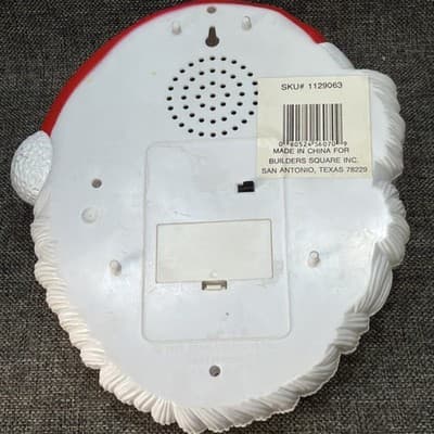 Vintage Light up Talking Musical Santa Face Christmas Motion Activated 1995 Work - Thumbnail 8