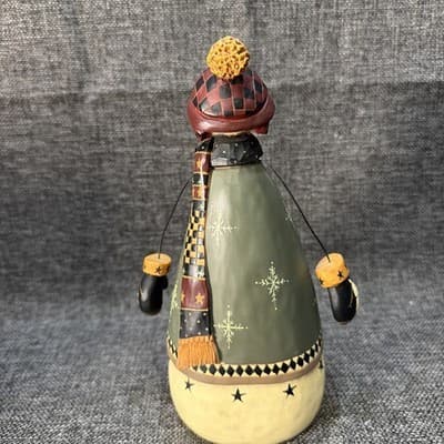Williraye Studio Americana Snowman WW2365 Folk Art 8” Winter Figurine Vintage - Thumbnail 5