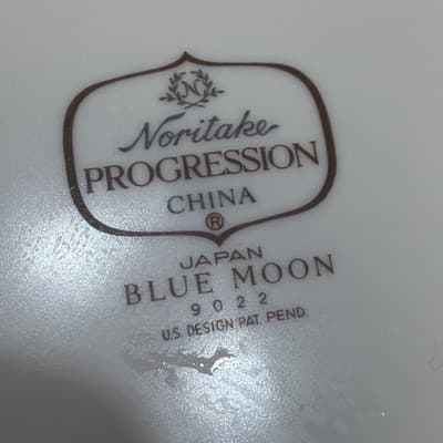 Noritake Progression Blue Moon Floral 9022 6 3/8" Bread & Butter Plates Set of 8 - Thumbnail 17