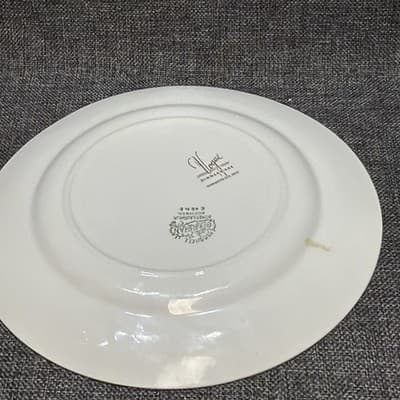 Vintage Homer Laughlin Eggshell Georgian Dinner Plate 1949 Cobalt Gold Floral - Thumbnail 7