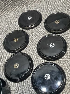 Vintage Japan Air Lines Coasters Black Lacquer Gold Silver Cranes Box Set of 6 - Thumbnail 11