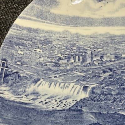 Niagara Falls J.&G. Meakin England 7” Vintage Souvenir Trinket Tray Square Plate - Thumbnail 3