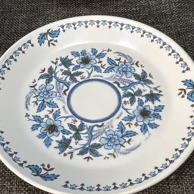 Noritake Progression Blue Moon Floral 9022 6 3/8" Bread & Butter Plates Set of 8 - Thumbnail 5